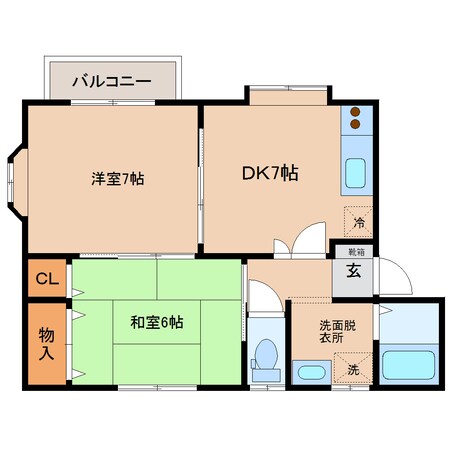 あすかＢの物件間取画像